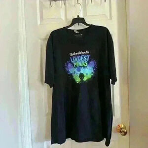 Men’s XXlarge, teeturtle t-shirt, quiet people have the loudest minds